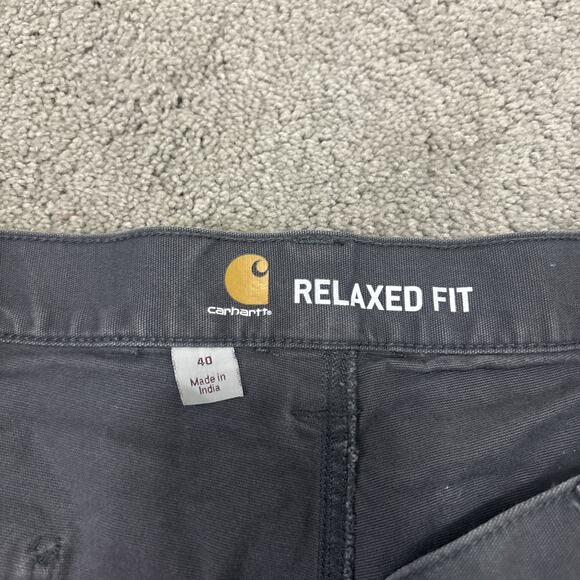 Carhartt Shorts Mens Size 40 Rugged Flex Relaxed Fit Canvas Utility Gray - Picture 3 of 5